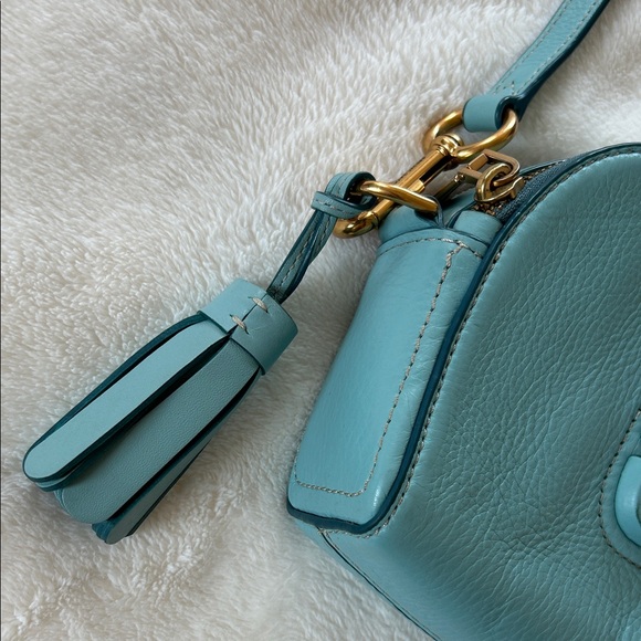 EUC Marc Jacobs Teal Leather duo-zipper Crossbody Bag - Picture 3 of 9